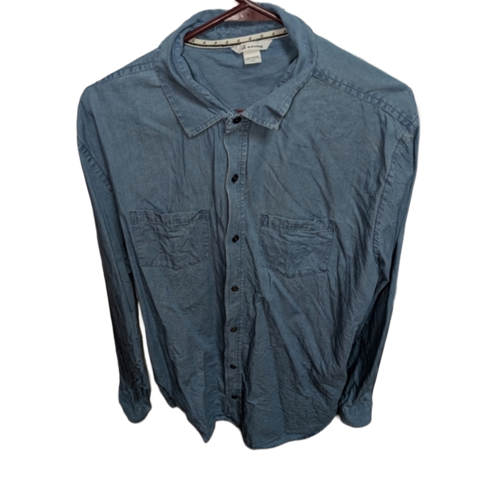 Men's J. Crew Light Blue Casual Button-Down Shirt Size Large